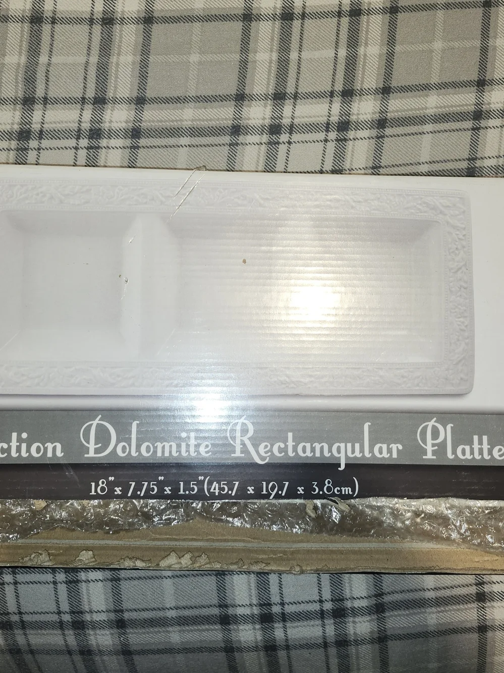 Dolomite Rectangular & Square Platters - White